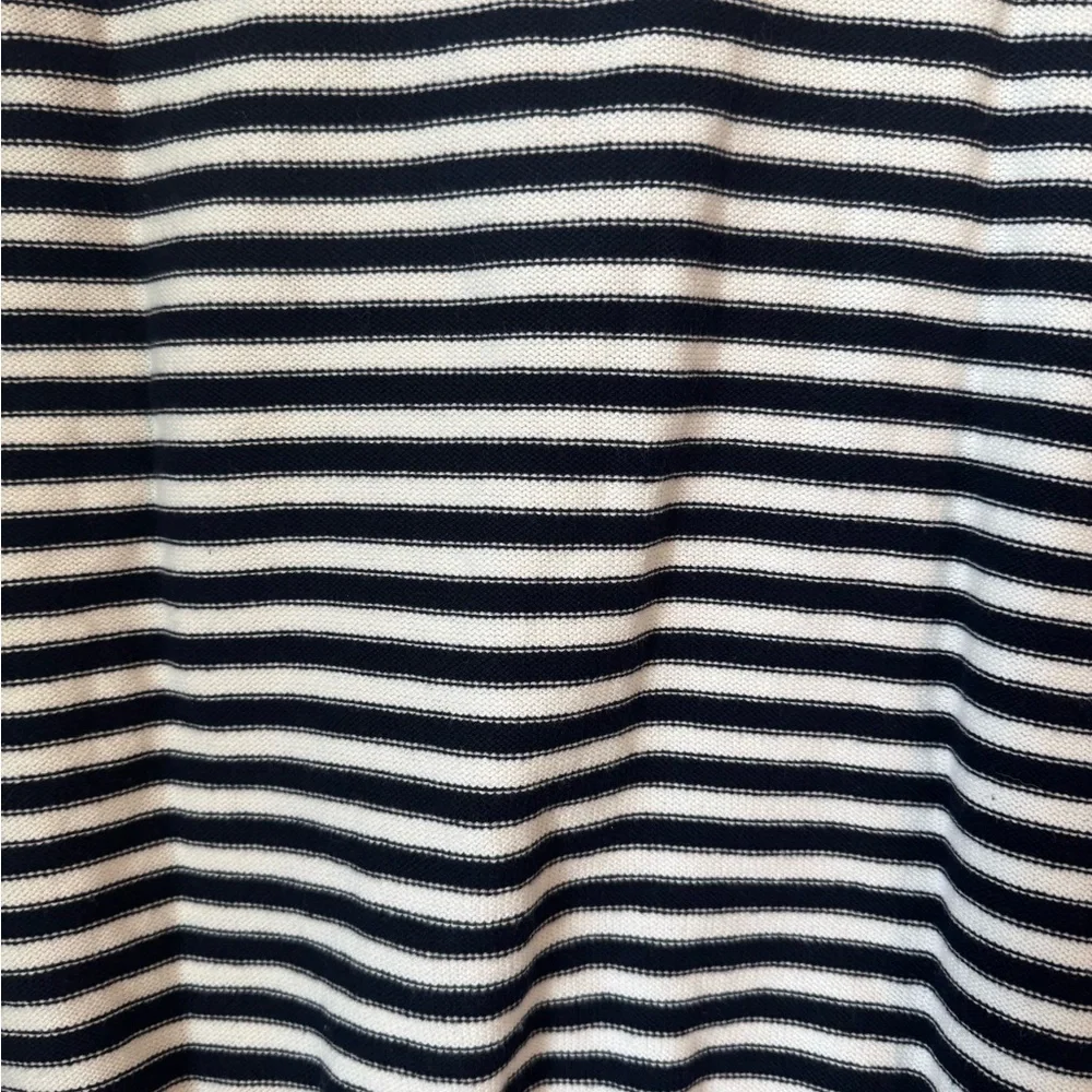 Lauren by Ralph Lauren Women's Striped Navy and White Sweater 100% cotton - Picture 6 of 6